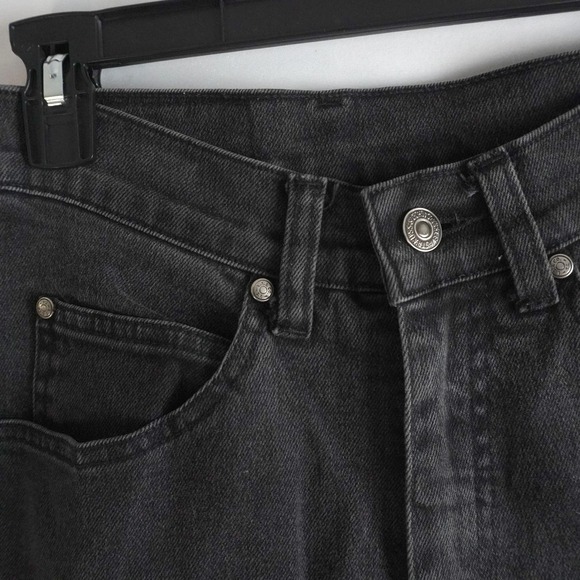 VTG Levi 10912 Orange Tab Slim Fit Tapered Leg Black Denim Jeans Womens S Size 5 - Picture 2 of 10